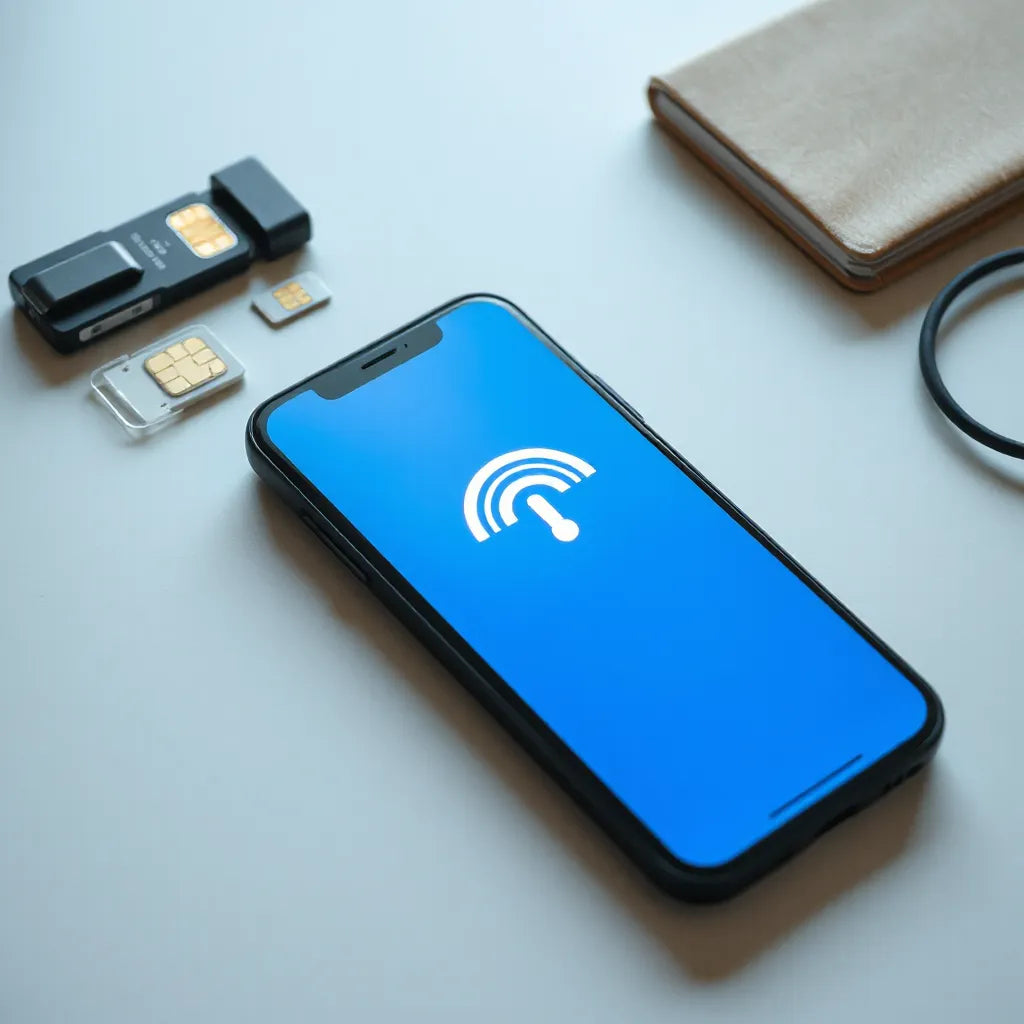 Modern smartphone on a desk with subtle signal glow indicating compatibility readiness
