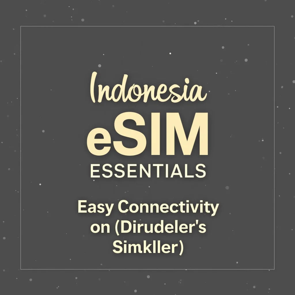 Indonesia ESIM - Indonesia eSIM Essentials Easy Connectivity for Travelers